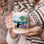 Personalized Making Memories One Campsite at a Time White Ceramic Mug Family Camping Trip Mug Gift for Family Friend 11oz or 15oz