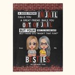 Personalized We Are More Than Besties A Good Friend  Blanket Super Soft for Sofa Bed Christmas Gift Soul Sister Gift