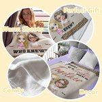 Personalized We're Trouble When We Are Together Who Knew Bestie Blanket Christmas Gift Birthday Gift