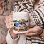 Personalized Home Is Where We Park It White Ceramic Mug Family Camping Trip Mug with Names Gift for Family Friend 11oz 15oz