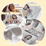 Personalised We Are More Than Besties A Good Friend Fleece Blanket Sherpa Blanket Friendship Ideas Gift for Best Friend