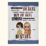 Coperta personalizzata We Are More Than Besties A Good Friend Coperta morbida e calda Regalo di amicizia