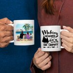 Personalized Making Memories One Campsite at a Time White Ceramic Mug Family Camping Trip Mug Gift for Family Friend 11oz or 15oz
