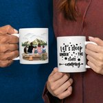 Personalized Let's Sleep Under The Stars White Ceramic Mug Family Camping Trip Mug with Names Gift for Family Friend 11oz 15oz
