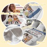 Coperta personalizzata We Are More Than Besties A Good Friend Coperta morbida e calda Regalo di amicizia
