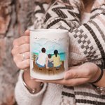 Personalized Making Memories One Campsite at a Time Beach Vacation White Ceramic Mug Family Camping Trip Mug Gift for Family Friend 11oz 15oz
