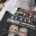 Personalized We Are More Than Besties A Good Friend  Blanket Super Soft for Sofa Bed Christmas Gift Soul Sister Gift