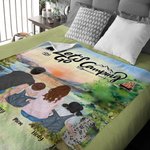 Personalized Let's Go Camping Sun Blanket Birthday Christmas Gift for Couple Family Camping Lovers Camp Accessory