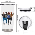 Personlig, stilig, morsomt sitat 20 oz rustfritt stål tumbler med navn Graduering Julegave til bestevenner / søstre / søstre / søstre / beste tisper