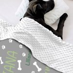 Couverture chaude et douce pour chien et chiot avec nom Cadeau de Noël pour les amoureux des animaux de compagnie