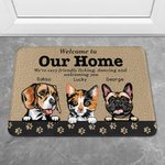 Personalized Welcome To Our Home Furry Babies' Party Door Mat Birthday Gift for Pet Owner Home Decoration