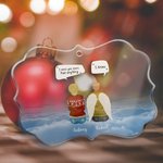 Personalised We Miss You More Than Anything We Know Irregular Shape Acrylic Ornament Christmas Memorial Gift for Family Friends