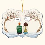 Personalized I Miss You I Know Irregular Shape Acrylic Hanging Ornament Memorial Gift for Family