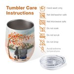 Personalizzato Giocare con i miei amici pelosi sotto l'albero d'acero Tumbler vino in acciaio inox alimentare Compleanno regalo di Natale per gli aman