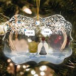 Personalized We Miss You We Know Irregular Shape Acrylic Ornament Christmas Memorial Gift for Family Friends