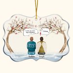 Personalisierte Ich vermisse dich mehr als alles, was ich weiß unregelmäßige Form Acryl Ornament Weihnachten Erinnerung Geschenk für Familie Freunde