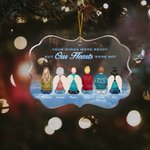 Personalized Your Wings Were Ready But My Heart Was Not Irregular Shape Acrylic Ornament Christmas Memorial Gift for Family Friends