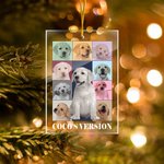 Personalizado 1-9 Fotos Eras Tour Estilo Acrílico Árbol de Navidad Colgante Adorno Decoración Regalo de Navidad para Amigo Familia Mascota Amante