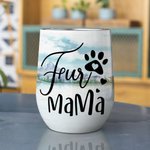 Vaso de vino personalizado Enjoy The Natural Scenery Together with Fur Babies Acero inoxidable de calidad alimentaria Regalo de cumpleaños y Navidad p