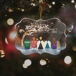 Ornement en Acrylique Personnalisé avec 2-6 Personnages et Noms Thème I Am Always With You Cadeau Souvenir Noël Anniversaire pour Famille Amis