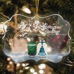 Personalized In Loving Memory Of Those Who Are Forever In Our Hearts Irregular Shape Acrylic Ornament Christmas Memorial Gift for Family Friends