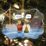 Personalised We Miss You More Than Anything We Know Irregular Shape Acrylic Ornament Christmas Memorial Gift for Family Friends