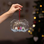 Personalized In Loving Memory Of Those Who Are Forever In Our Hearts Irregular Shape Acrylic Ornament Christmas Memorial Gift for Family Friends