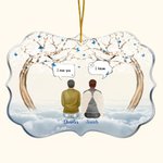 Personalized We Miss You We Know Irregular Shape Acrylic Ornament Christmas Memorial Gift for Family Friends