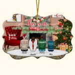 Personlig peis This Is Us keramisk ornament med navn Julegave til familie, brødre og søstre