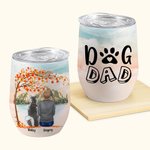 Personalizzato Giocare con i miei amici pelosi sotto l'albero d'acero Tumbler vino in acciaio inox alimentare Compleanno regalo di Natale per gli aman