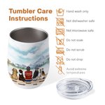 Vaso de vino personalizado Enjoy The Natural Scenery Together with Dogs Acero inoxidable de calidad alimentaria Regalo de cumpleaños y Navidad para lo