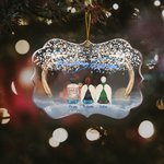Personalised We're Always With You Irregular Shape Acrylic Ornament Christmas Memorial Gift for Family Friends