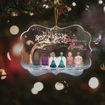 Personalized Cardinals Your Wings Were Ready But My Heart Was Not Irregular Shape Acrylic Ornament with Names 2-6 People Memorial Gift for Family