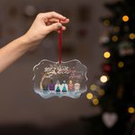 Personalized Cardinals Your Wings Were Ready But My Heart Was Not Irregular Shape Acrylic Ornament with Names 2-6 People Memorial Gift for Family