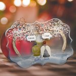Personalized We Miss You We Know Irregular Shape Acrylic Ornament Christmas Memorial Gift for Family Friends