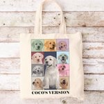 Sac en Toile Personnalisé Style Eras Tour Affiche de Collage de Photos Cadeau Anniversaire Fête pour Femme