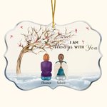 Ornement en Acrylique Personnalisé avec 2-6 Personnages et Noms Thème I Am Always With You Cadeau Souvenir Noël Anniversaire pour Famille Amis
