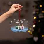 Personalised We Miss You We're Always With You Irregular Shape Acrylic Ornament Christmas Memorial Gift for Family Friends