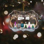 Personalisierte Ich vermisse dich mehr als alles, was ich weiß unregelmäßige Form Acryl Ornament Weihnachten Erinnerung Geschenk für Familie Freunde
