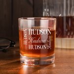 Personalisiertes 295ml Whisky Glas mit Namen Gravur Bourbon Glas Geburtstag Vatertag Hochzeit Geschenk für Whiskey-Liebhaber