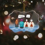 Personalised We Miss You More Than Anything We Know Irregular Shape Acrylic Ornament Christmas Memorial Gift for Family Friends