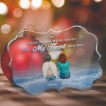 Personalized Your Wings Were Ready But My Heart Was Not Irregular Shape Acrylic Ornament Christmas Memorial Gift for Family Friends