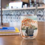 Personalizzato Giocare con i miei amici pelosi sotto l'albero d'acero Tumbler vino in acciaio inox alimentare Compleanno regalo di Natale per gli aman