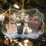 Personalized Cardinals Your Wings Were Ready But My Heart Was Not Irregular Shape Acrylic Ornament with Names 2-6 People Memorial Gift for Family
