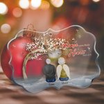 Personalized Cardinals Your Wings Were Ready But My Heart Was Not Irregular Shape Acrylic Ornament with Names 2-6 People Memorial Gift for Family