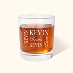 Personalisiertes 295ml Whisky Glas mit Namen Gravur Bourbon Glas Geburtstag Vatertag Hochzeit Geschenk für Whiskey-Liebhaber