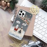 Cardenales personalizados Te echo de menos Siempre estoy contigo Funda para móvil con nombres Regalo de Navidad en memoria de la familia