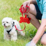 Personalised Bone Shaped Dog Poop Bag Dispenser Waste Bag Holder with Name Gift for Dog Lover