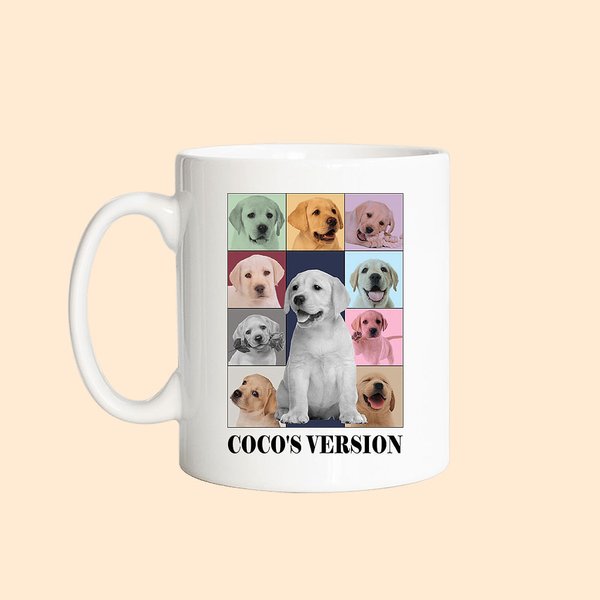 Personalised Eras Tour Poster Style 11oz Mug Birthday Christmas Gift for Friend Family Pet Lover
