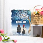 Personlig Vi savner deg mer enn noe annet Jeg kjenner små sommerfugler Akrylplakett Minnegave til familie og venner